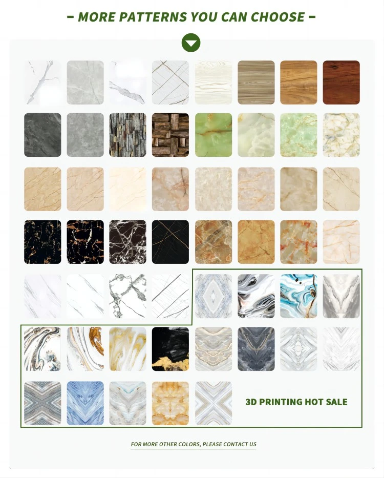 more patterns for pvc marble wall panel