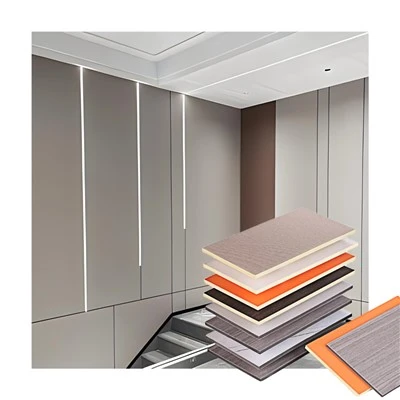WPC Wall Panel Bamboo Charcoal Wood Veneer